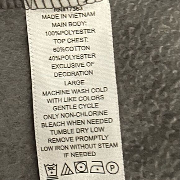 Tommy Bahama Grey Colorblock 1/4 Zip Fleece Pullover Size Large - Picture 3 of 5